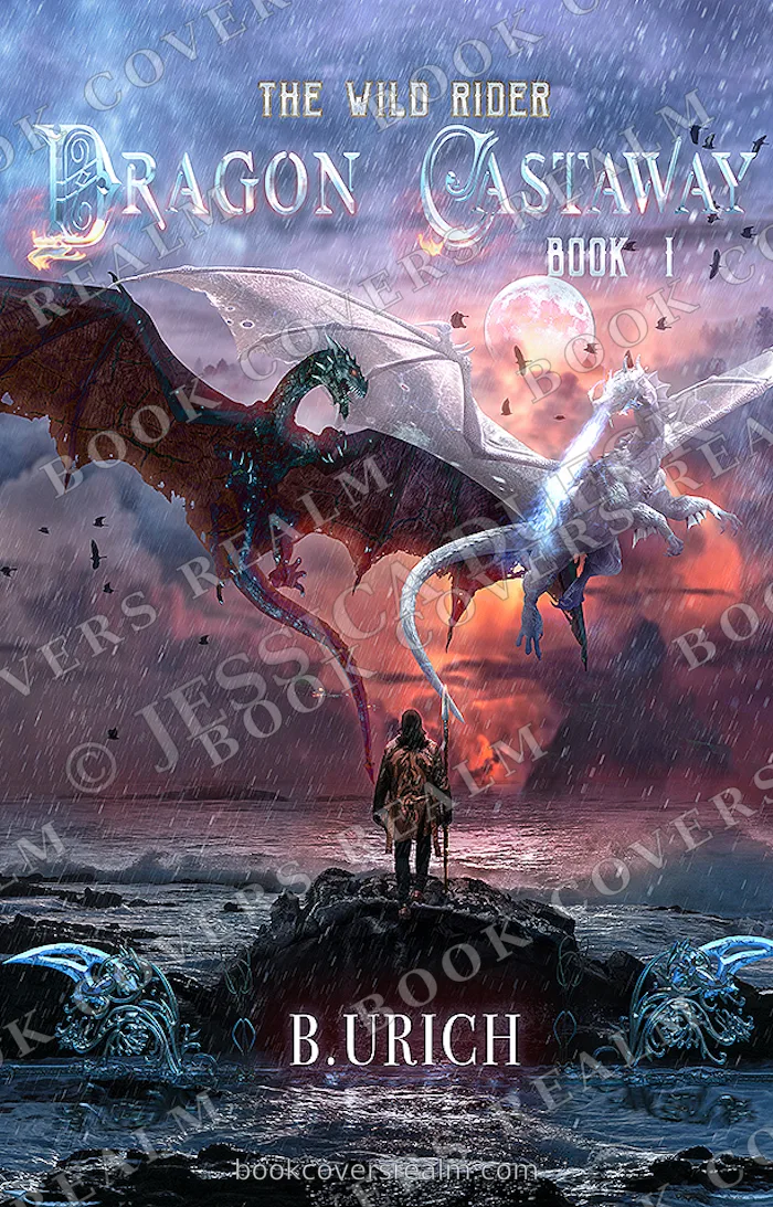 Dragon Castaway (Book I) by B. Urich – cover by Jessica Dueck